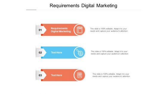 Requirements Digital Marketing Ppt PowerPoint Presentation Slides Outfit Cpb