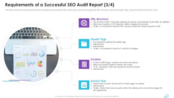 Requirements Of A Successful SEO Audit Report Content Ppt Infographics Format Ideas PDF