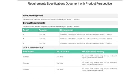 Requirements Specifications Document With Product Perspective Ppt PowerPoint Presentation Summary Skills