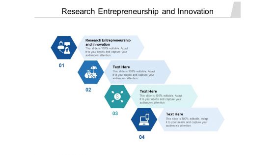 Research Entrepreneurship And Innovation Ppt PowerPoint Presentation Portfolio Slide Portrait Cpb