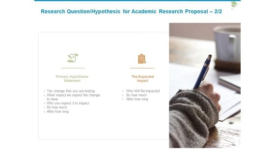 Research Question Hypothesis For Academic Research Proposal Expected Ppt PowerPoint Presentation Infographic Template Images