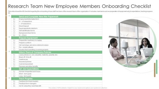 Research Team New Employee Members Onboarding Checklist Rules PDF Research Team New Employee Members Onboarding Checklist Rules PDF