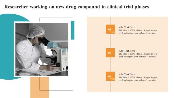 Researcher Working On New Drug Compound In Clinical Trial Phases Medical Research Phases For Clinical Tests Designs PDF