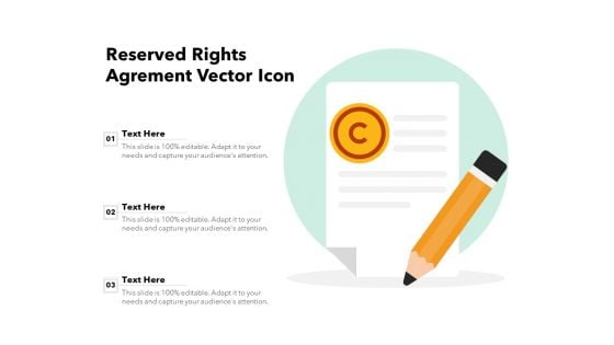 Reserved Rights Agreement Vector Icon Ppt PowerPoint Presentation Inspiration PDF