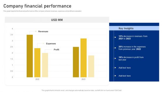 Reshaping Business In Digital Company Financial Performance Sample PDF