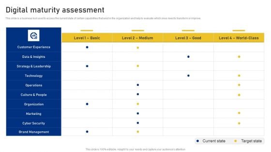 Reshaping Business In Digital Digital Maturity Assessment Sample PDF