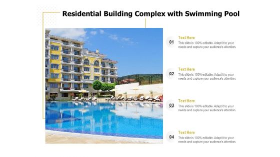 Residential Building Complex With Swimming Pool Ppt PowerPoint Presentation File Styles PDF