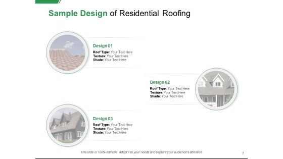 Residential Roofing Proposal Ppt PowerPoint Presentation Complete Deck With Slides