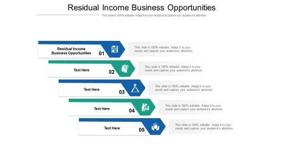 Residual Income Business Opportunities Ppt PowerPoint Presentation Styles Layout Cpb Pdf