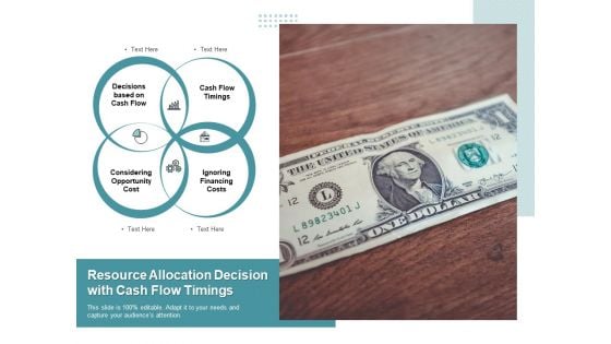 Resource Allocation Decision With Cash Flow Timings Ppt PowerPoint Presentation Gallery Format Ideas PDF