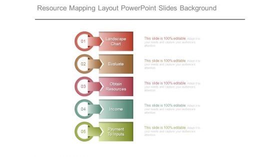 Resource Mapping Layout Powerpoint Slides Background