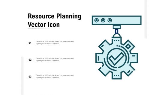 Resource Planning Vector Icon Ppt PowerPoint Presentation Slides Deck