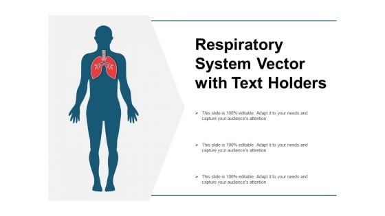 Respiratory System Vector With Text Holders Ppt PowerPoint Presentation Show Design Ideas