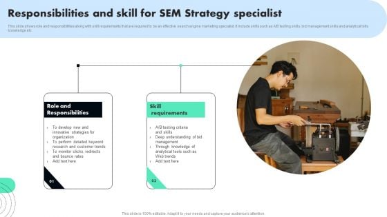 Responsibilities And Skill For SEM Strategy Specialist Rules PDF