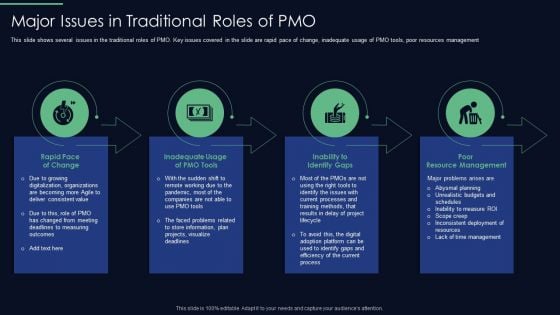 Responsibilities Project Management Office Implementing Digitalization Plan Major Issues In Traditional Formats PDF