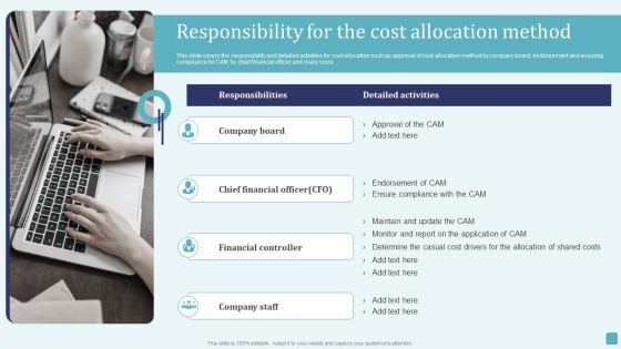 Responsibility For The Cost Allocation Method Stages Of Cost Allocation Procedure Information PDF