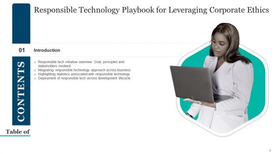 Responsible Technology Playbook For Leveraging Corporate Ethics Ppt PowerPoint Presentation Complete Deck With Slides