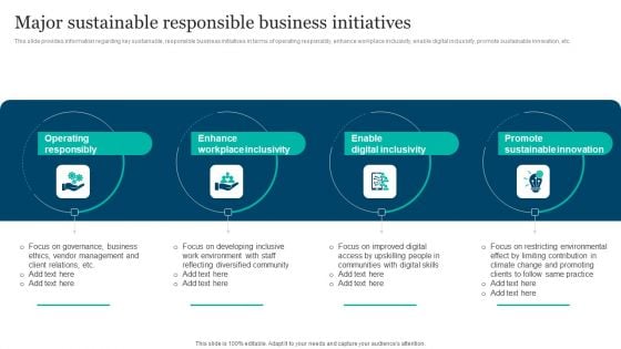 Responsible Technology Playbook Major Sustainable Responsible Business Initiatives Formats PDF