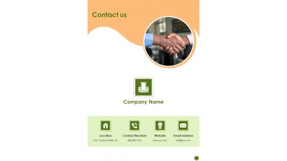 Restaurant Business Funding Proposal Contact Us One Pager Sample Example Document Restaurant Business Funding Proposal Contact Us One Pager Sample Example Document