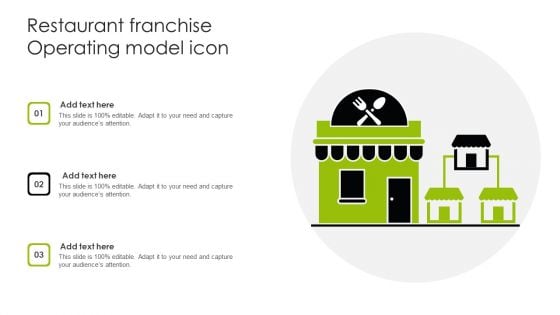 Restaurant Franchise Operating Model Icon Ppt Slides Objects PDF