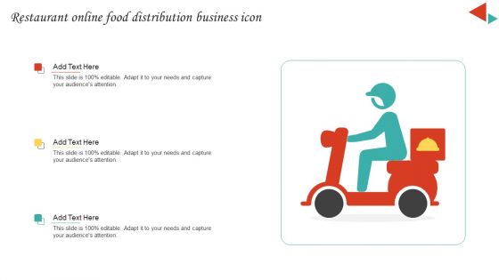 Restaurant Online Food Distribution Business Icon Clipart PDF