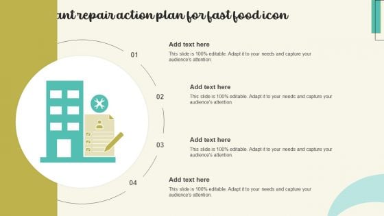 Restaurant Repair Action Plan For Fast Food Icon Guidelines PDF