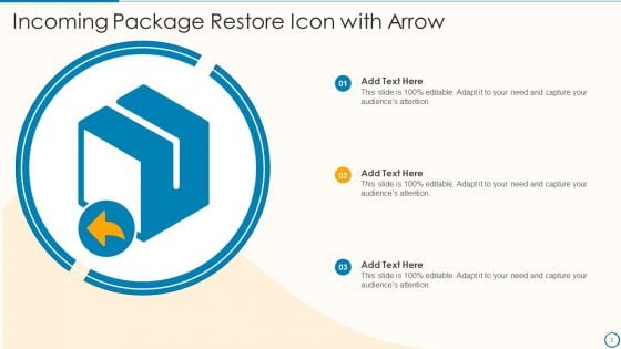 Restore Icon Ppt PowerPoint Presentation Complete With Slides