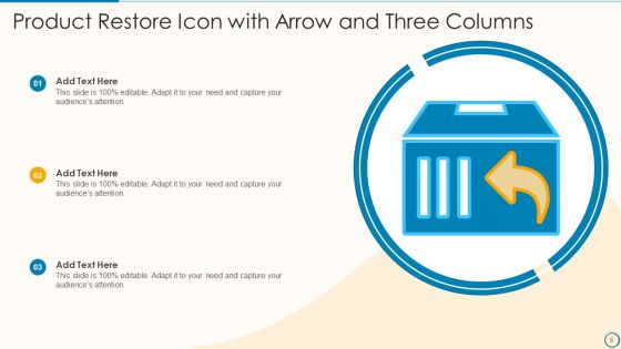 Restore Icon Ppt PowerPoint Presentation Complete With Slides