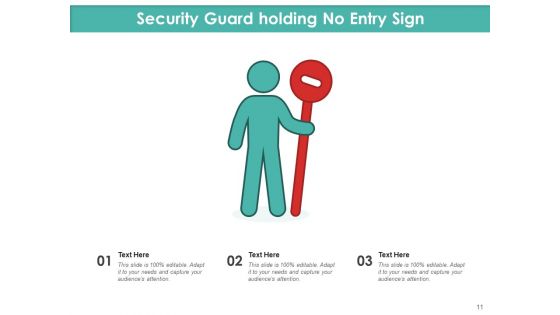 Restricted Entrance Icon Illustrating Check Post Ppt PowerPoint Presentation Complete Deck