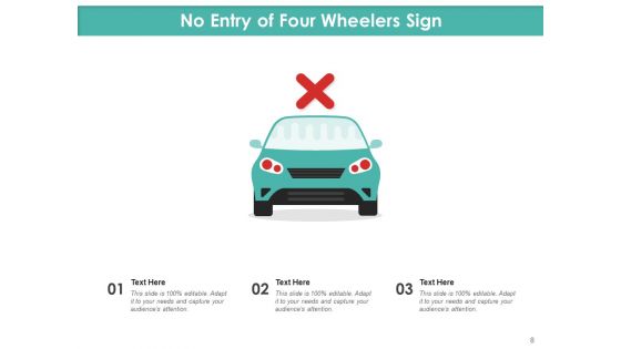 Restricted Entrance Icon Illustrating Check Post Ppt PowerPoint Presentation Complete Deck