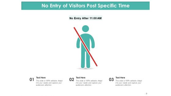 Restricted Entrance Icon Illustrating Check Post Ppt PowerPoint Presentation Complete Deck