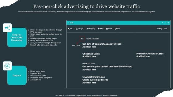 Retail Apparel Online Pay Per Click Advertising To Drive Website Traffic Introduction PDF Retail Apparel Online Pay Per Click Advertising To Drive Website Traffic Introduction PDF