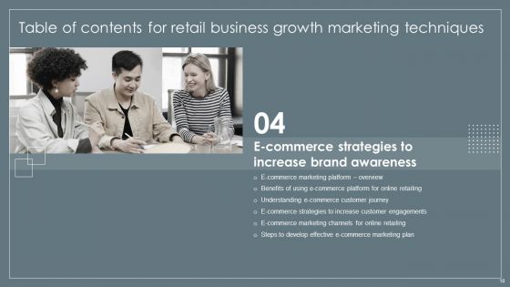 Retail Business Growth Marketing Techniques Ppt PowerPoint Presentation Complete With Slides