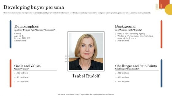 Retail Business Operation Management To Optimize Customer Experience Developing Buyer Persona Sample PDF Retail Business Operation Management To Optimize Customer Experience Developing Buyer Persona Sample PDF