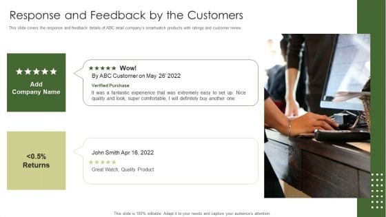 Retail Capital Funding Elevator Response And Feedback By The Customers Mockup PDF Retail Capital Funding Elevator Response And Feedback By The Customers Mockup PDF