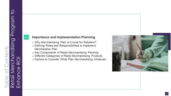 Retail Merchandising Program To Enhance ROI Ppt PowerPoint Presentation Complete Deck With Slides Slide11