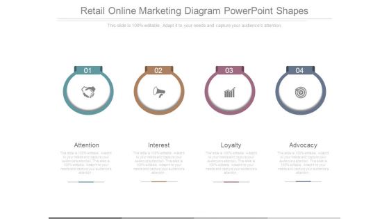 Retail Online Marketing Diagram Powerpoint Shapes