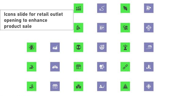 Retail Outlet Opening To Enhance Product Sale Icons Slide Graphics PDF