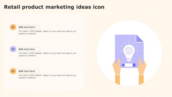 Retail Product Marketing Ideas Icon Clipart PDF