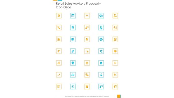 Retail Sales Advisory Proposal Icons Slide One Pager Sample Example Document Retail Sales Advisory Proposal Icons Slide One Pager Sample Example Document