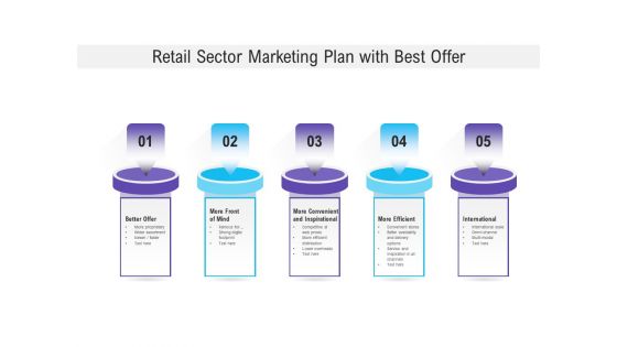 Retail Sector Marketing Plan With Best Offer Ppt PowerPoint Presentation Inspiration Graphics PDF