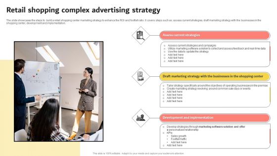 Retail Shopping Complex Advertising Strategy Structure PDF