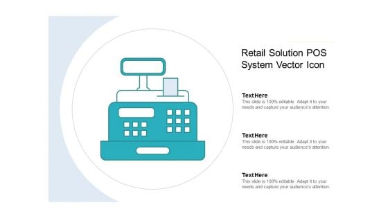 Retail Solution Pos System Vector Icon Ppt PowerPoint Presentation Styles Guidelines