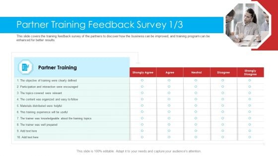 Retailer Channel Partner Boot Camp Partner Training Feedback Survey Demonstration PDF