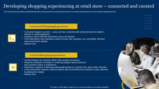 Retailer Instructions Playbook Developing Shopping Experiencing At Retail Store Connected And Curated Designs PDF