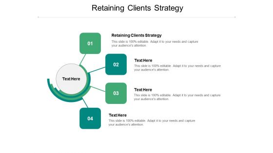 Retaining Clients Strategy Ppt PowerPoint Presentation Professional Example File Cpb Pdf