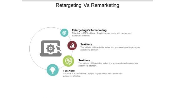 Retargeting Vs Remarketing Ppt PowerPoint Presentation Inspiration Information Cpb