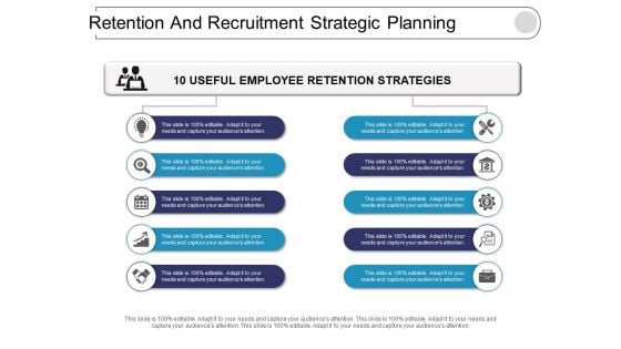 Retention And Recruitment Strategic Planning Ppt PowerPoint Presentation Outline Example File