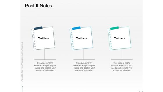 Rethink Approach Asset Lifecycle Management Post It Notes Brochure PDF