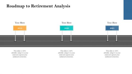 Retirement Income Analysis Roadmap To Retirement Analysis Clipart PDF